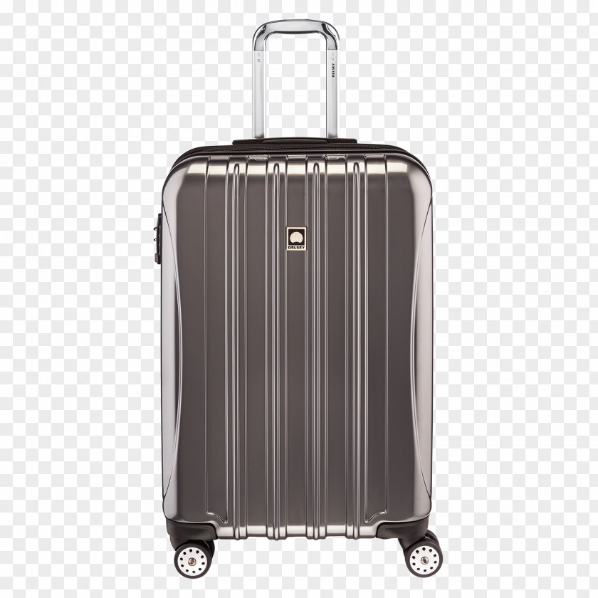 Traveler With Suitcase Delsey Baggage Spinner Trolley PNG