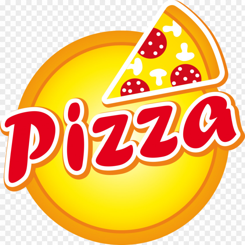 Vector Red Letters And Pizza Perfect Fast Food Delivery PNG