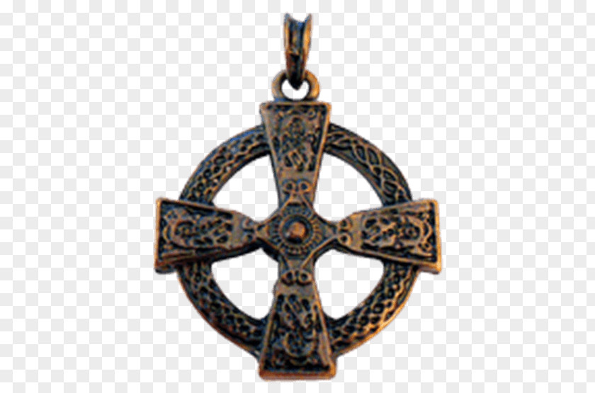 Antique Brass Symbol Celtic Knot Icelandic Magical Staves Cross PNG