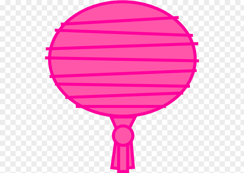 Hot Air Balloon Magenta PNG