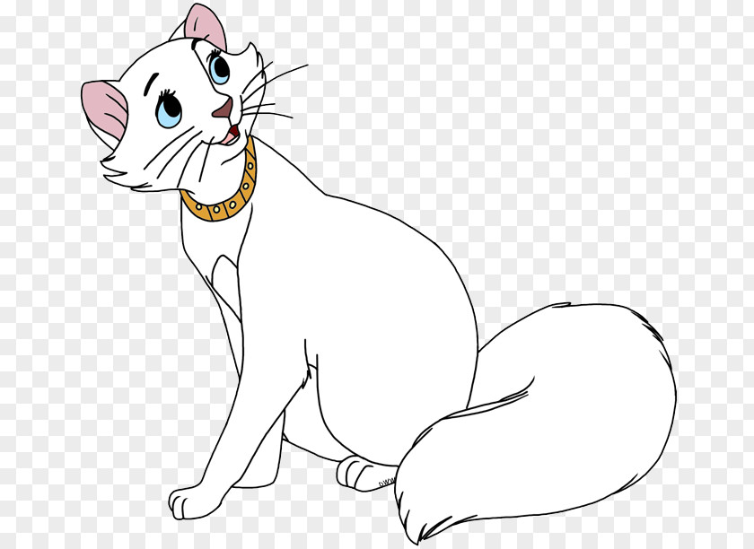 Marie Aristocats Kitten Whiskers Domestic Short-haired Cat Duchess PNG