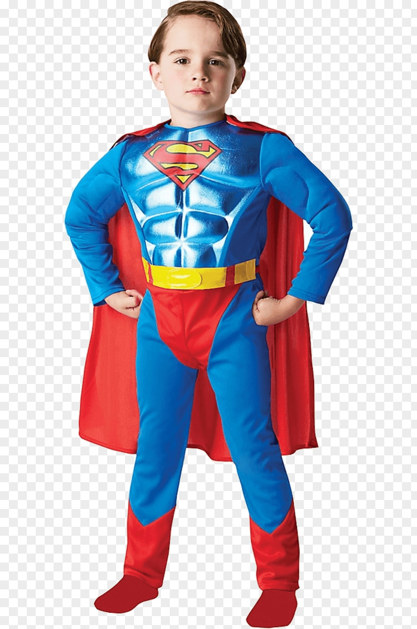 Superman Costume Party Dress Child Boy PNG
