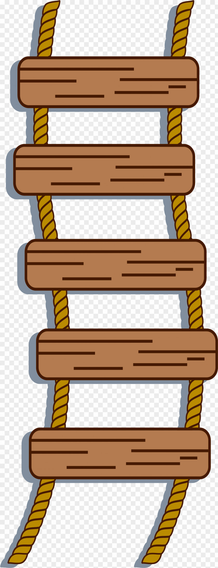 Coffee Straight Ladder Rope PNG