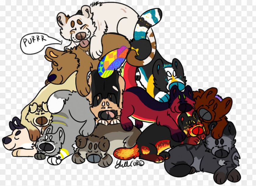 Dog Dogpile Cartoon PNG