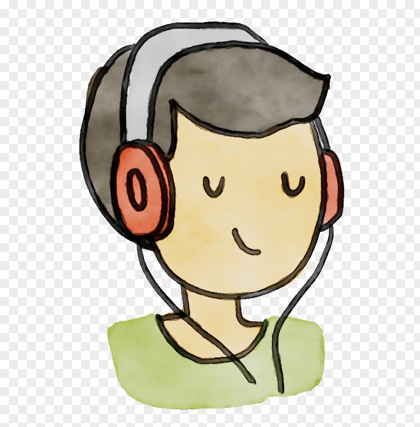 Ear Forehead Cartoon Face Cheek White Facial Expression PNG