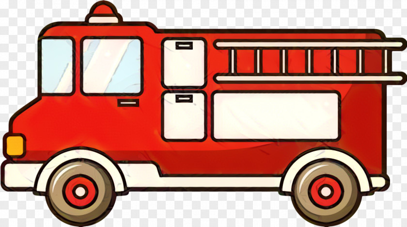 Fire Apparatus Emergency Vehicle Firefighter Cartoon PNG