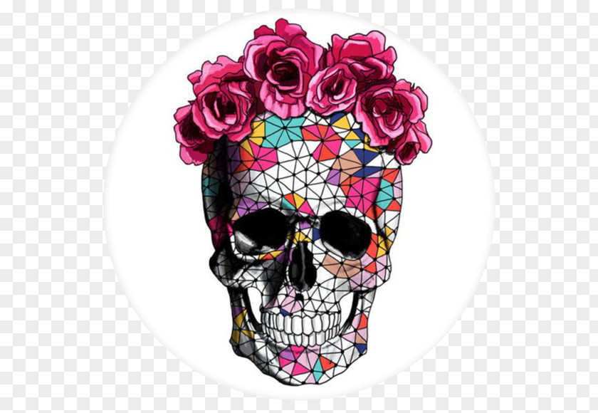 Flower Calavera Floral Design Skull Drawing PNG