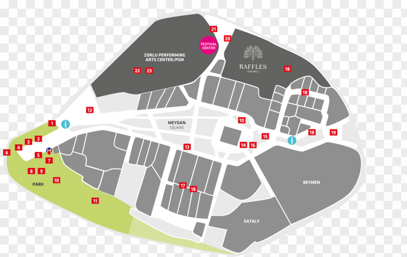 Map Zorlu Center Performing Arts Levent Shopping Centre PNG