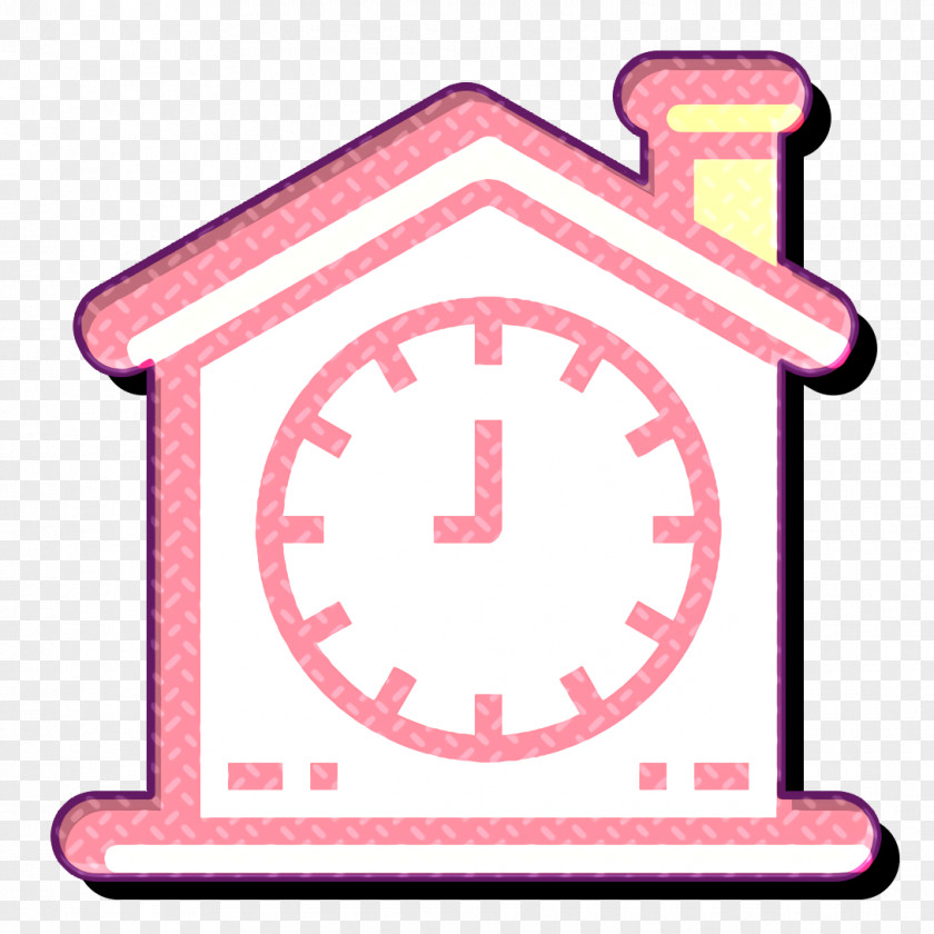 Home Icon Clock PNG