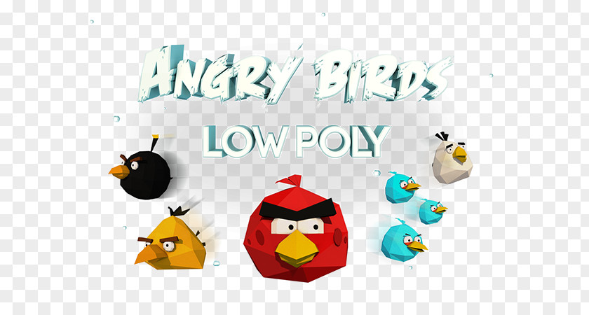 Parrot Low Angry Birds Poly Polygon 3D Computer Graphics PNG