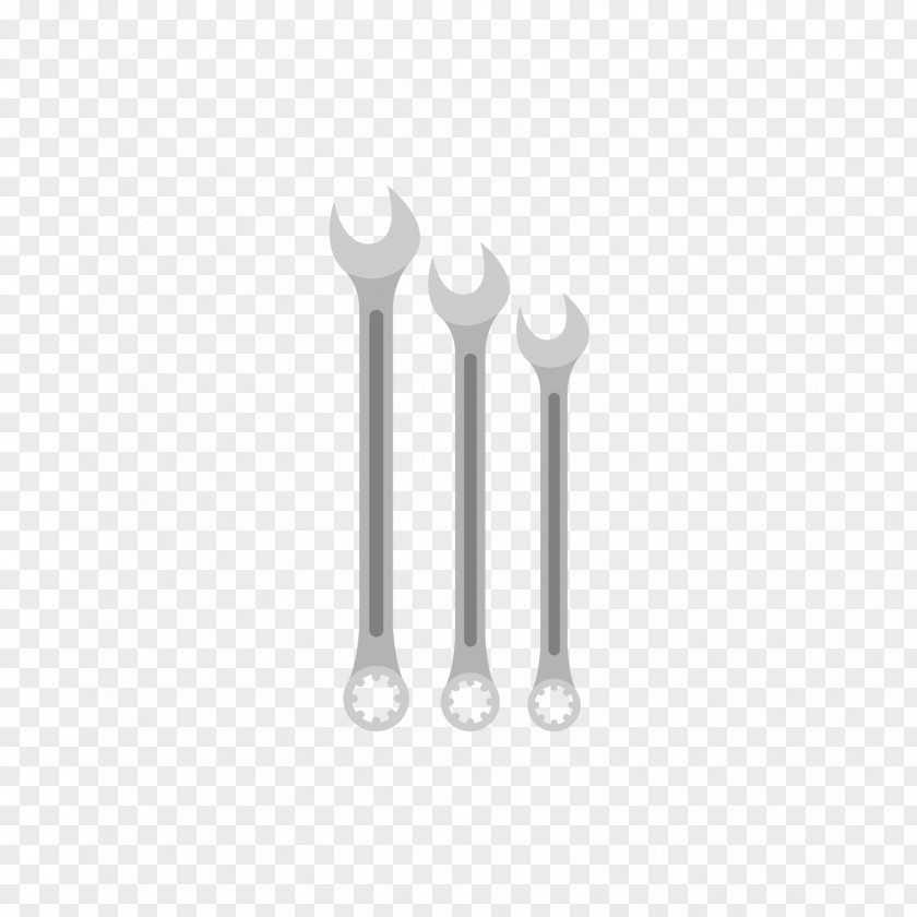 A Gray Wrench Of Varying Sizes Black And White Grey Eye PNG
