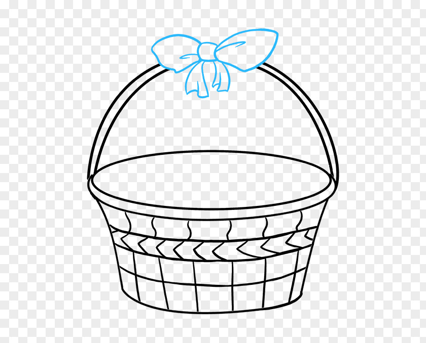Bascket Pattern Drawing Easter Basket Line Art Image PNG