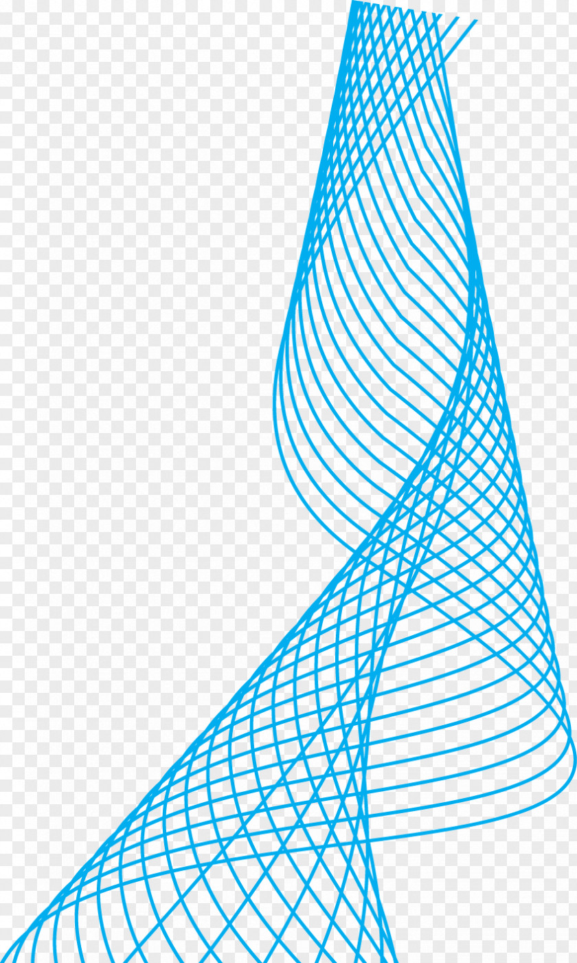 Blue Spiral Lines Vector Material Line Euclidean PNG
