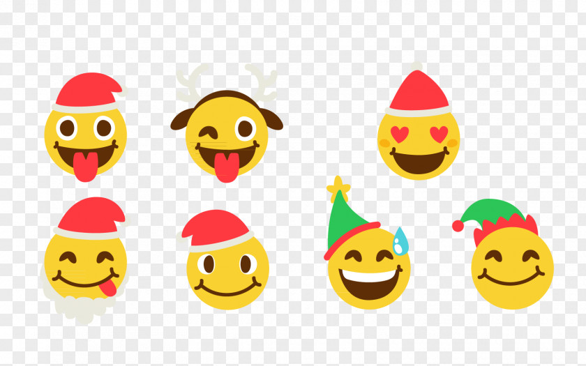 Christmas Cute Expression Package Feliz Natal PNG