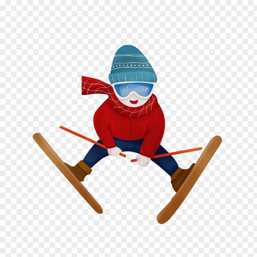 Fictional Character Ski Equipment Winter Cartoon PNG
