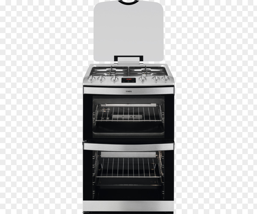 Gas Cooker AEG 17166GM-MN 60cm Double Oven Stove Cooking Ranges 17166GT-MN 60 Cm PNG