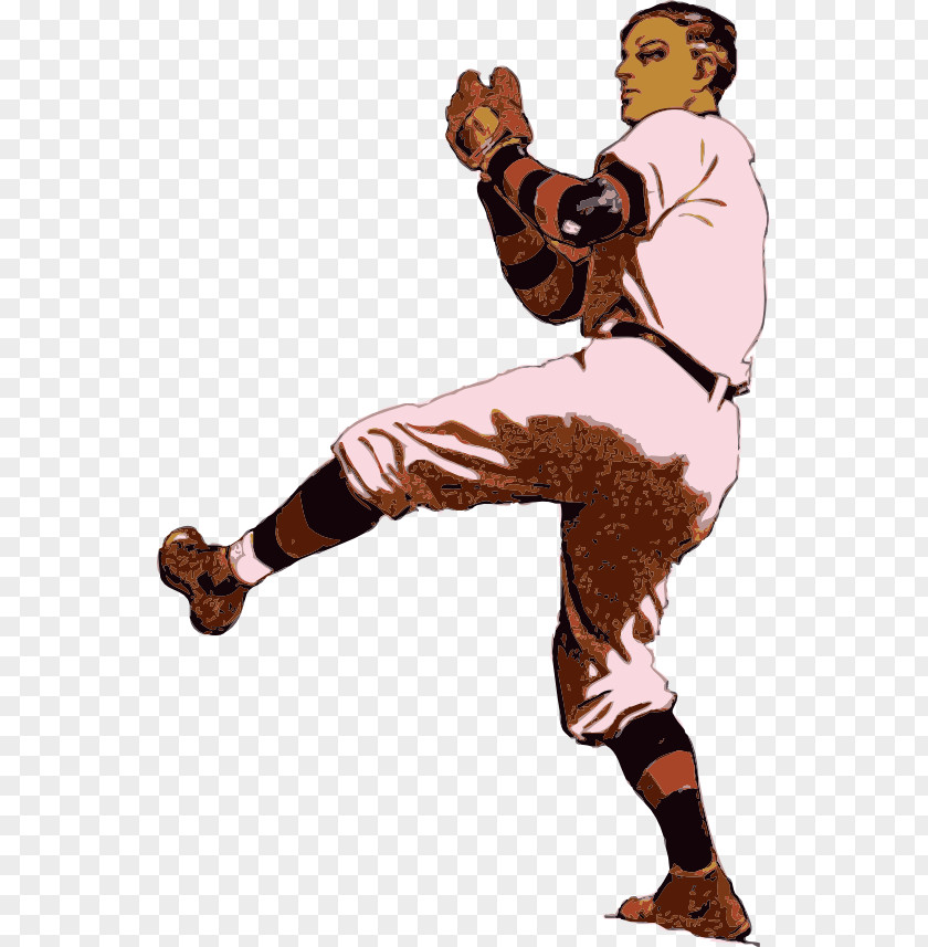 Old Baseball Cliparts Vintage Base Ball Pitcher Batting Clip Art PNG