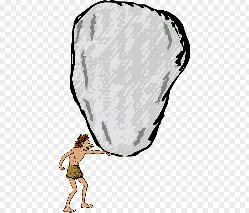 Rock Caveman Neandertal Clip Art PNG