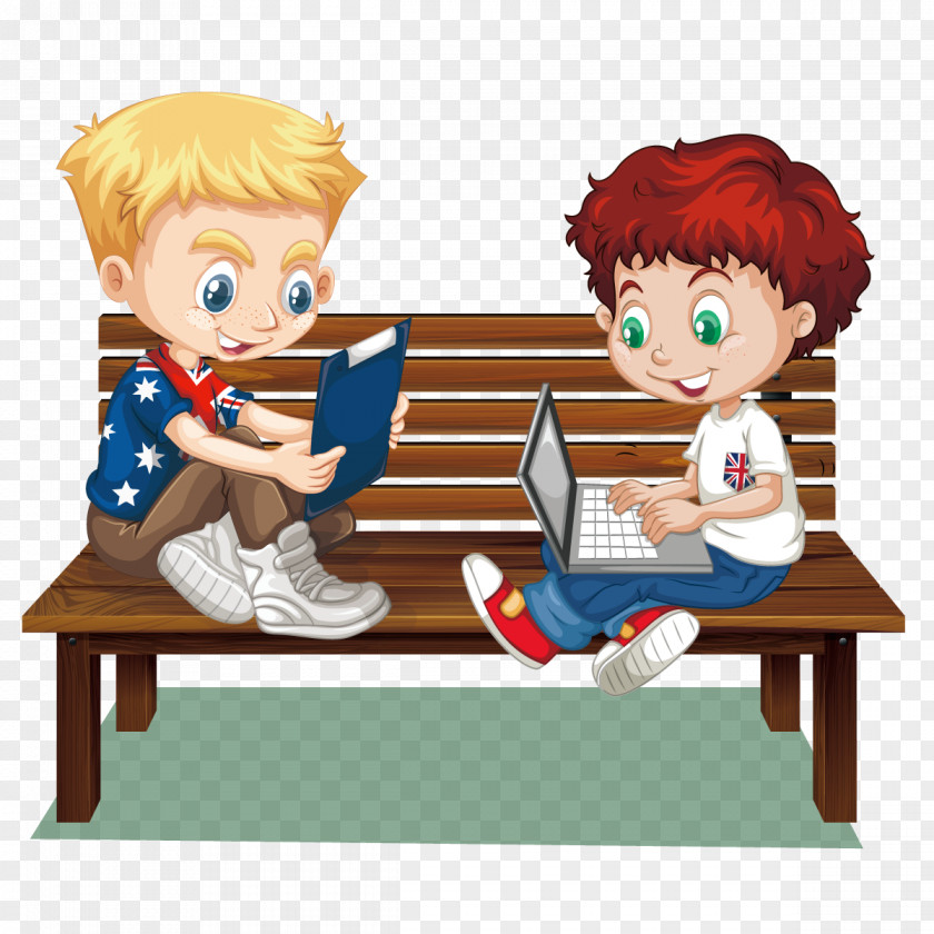 Vector Children Learning Clip Art PNG