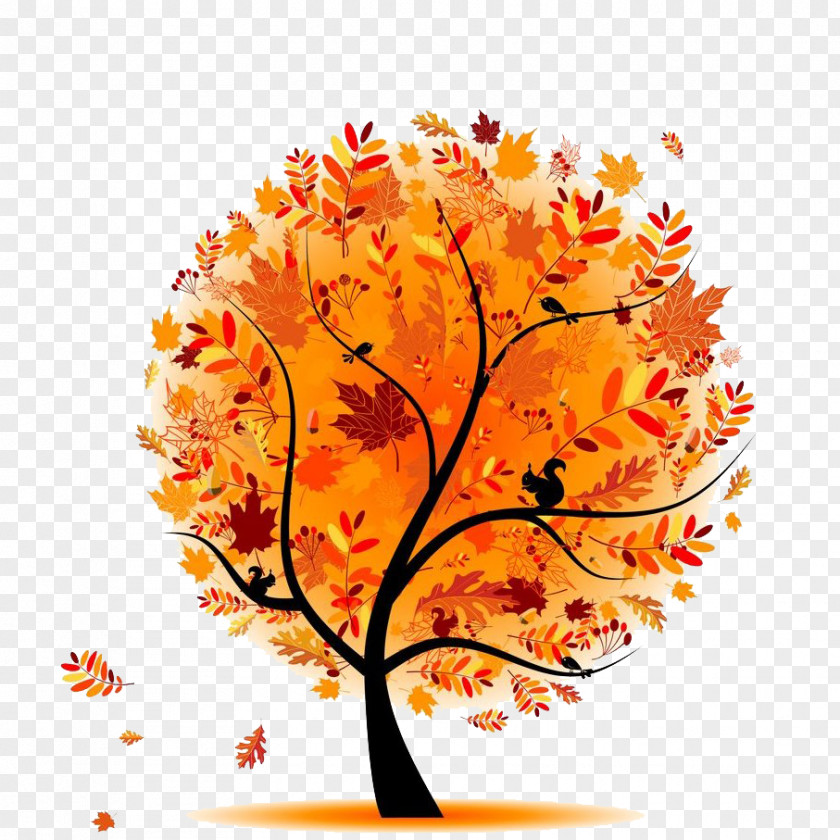 Autumn Tree Clip Art PNG