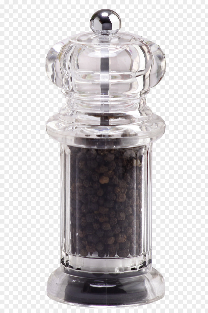 Glass Salt And Pepper Shakers Black PNG