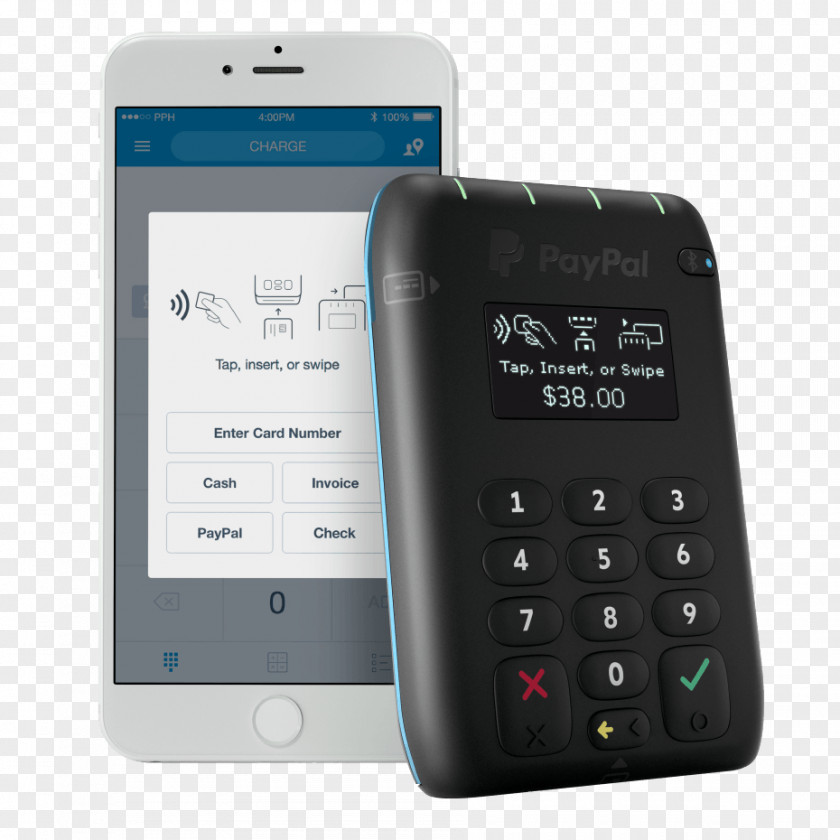 Paypal Card Reader EMV Contactless Payment PayPal Smart PNG