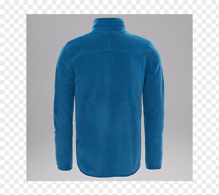 Cobalt Blue Polar Fleece Sleeve Neck PNG