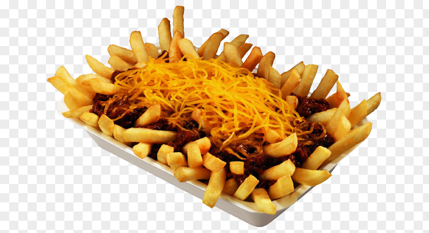 French Fries Cheese Chili Con Carne Nachos Delicatessen PNG