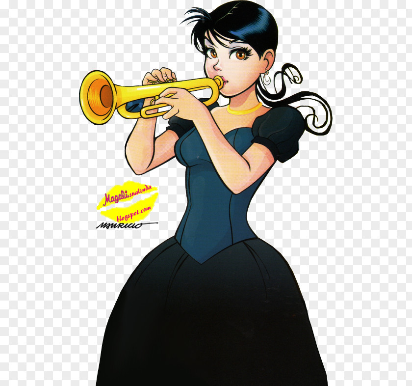 Magali Maggy Brass Instruments Orchestra Character PNG