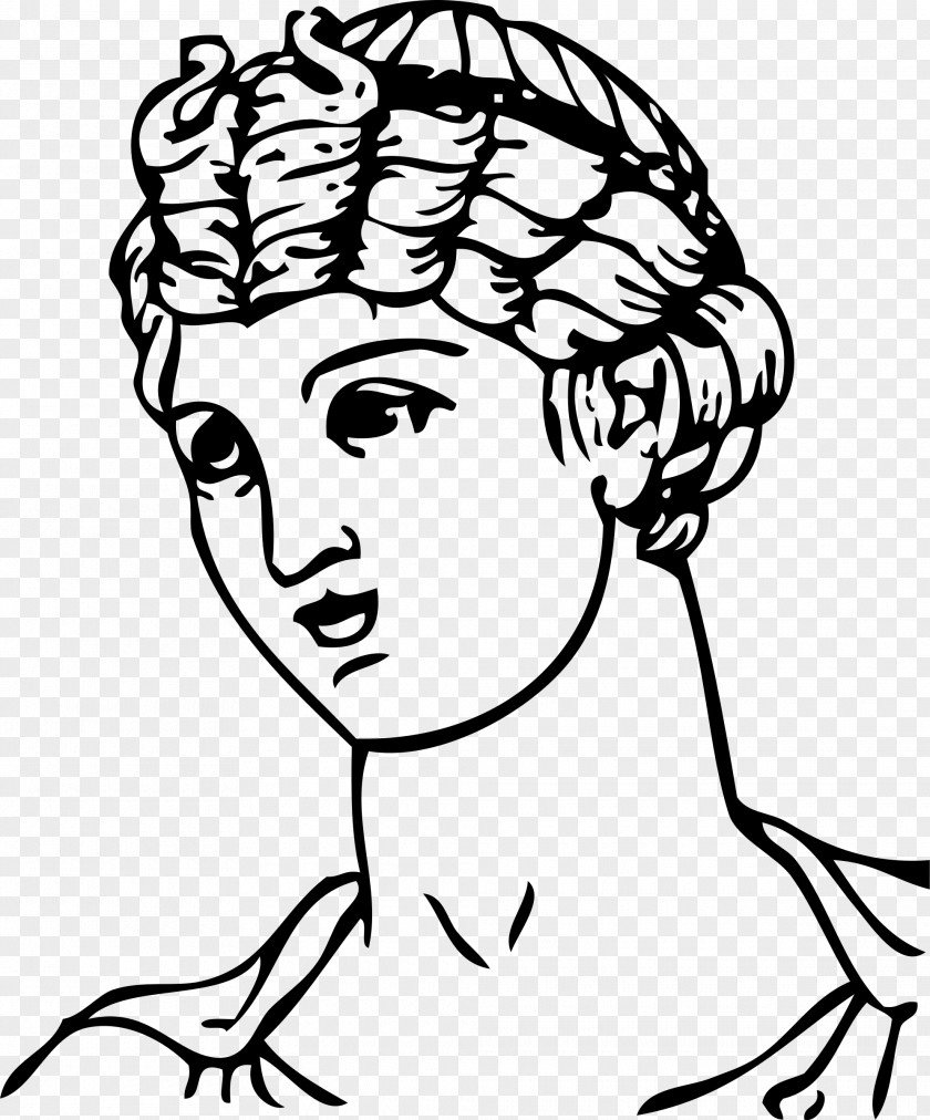 Short Hair Ancient Greece Drawing Clip Art PNG