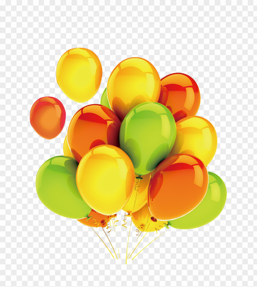 Yellow Green Balloon Icon PNG