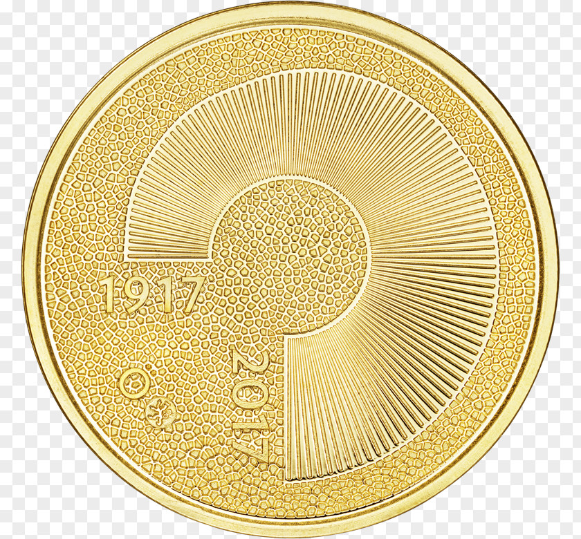 Coin Suomi Finland 100 Gold Mint Of PNG