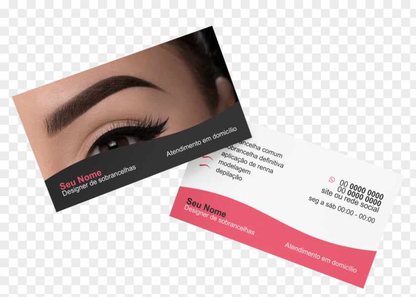 Design Business Cards Eyebrow Visiting Card PNG