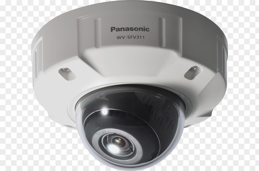 Fixed Dome Closed-circuit Television Pan–tilt–zoom CameraCamera IP Camera Panasonic I-Pro Smart HD WV-SFN480 Network Surveillance PNG