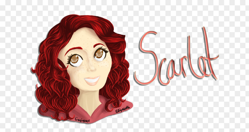 Hair Coloring Red Cartoon Character PNG