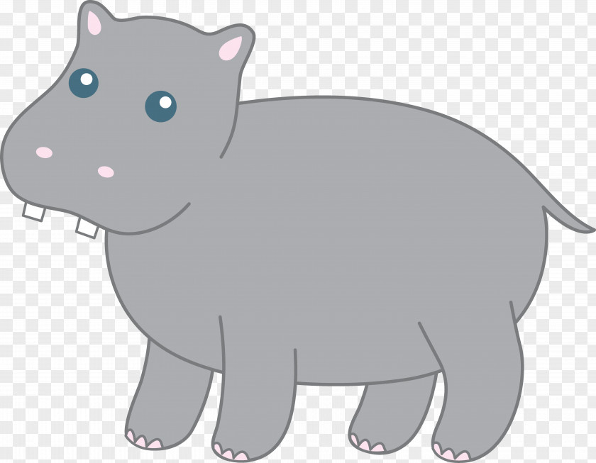 Hippopotamus Cuteness Clip Art PNG