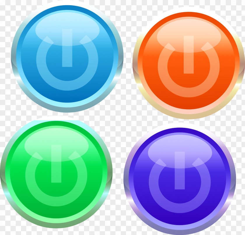 Vector Buttons Push-button Switch PNG