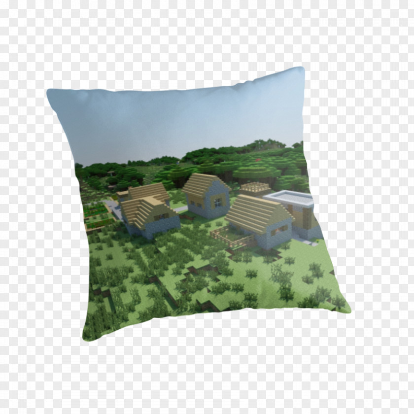 Village Landscape Throw Pillows Cushion PNG