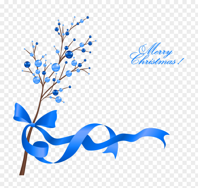 Ball Blue Ribbons Common Holly Christmas Decoration Ornament PNG