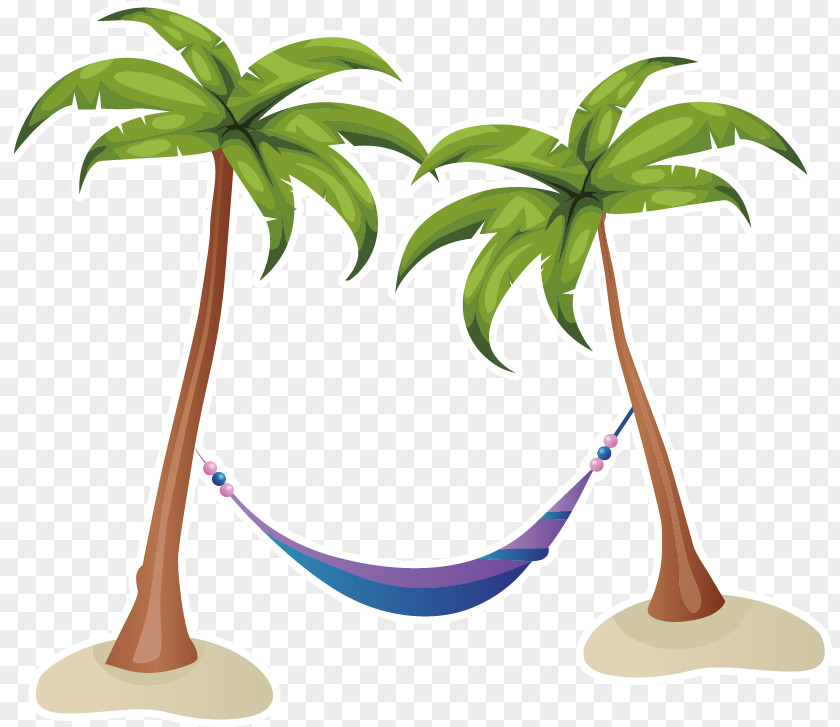 Coconut Tree Vector Material Summer PNG