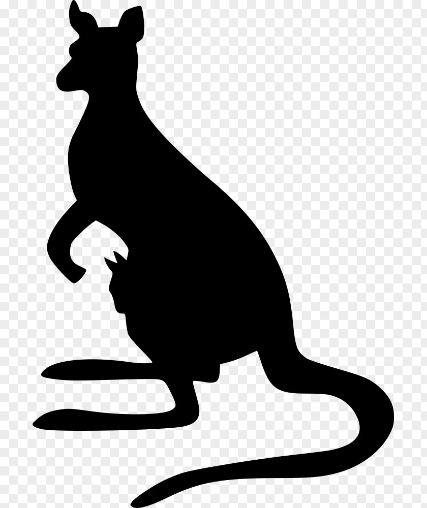 Kangaroo Silhouette Cat Clip Art PNG