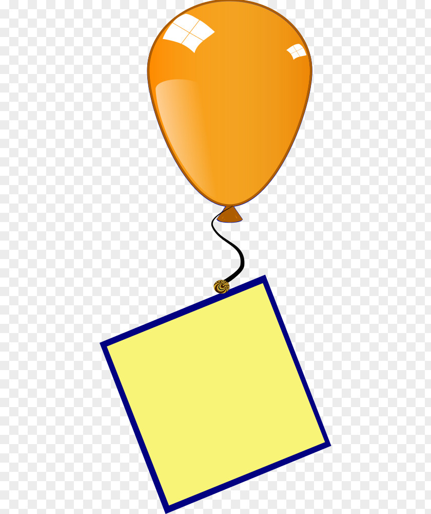 Orange Balloon Birthday Picture Frames Clip Art PNG