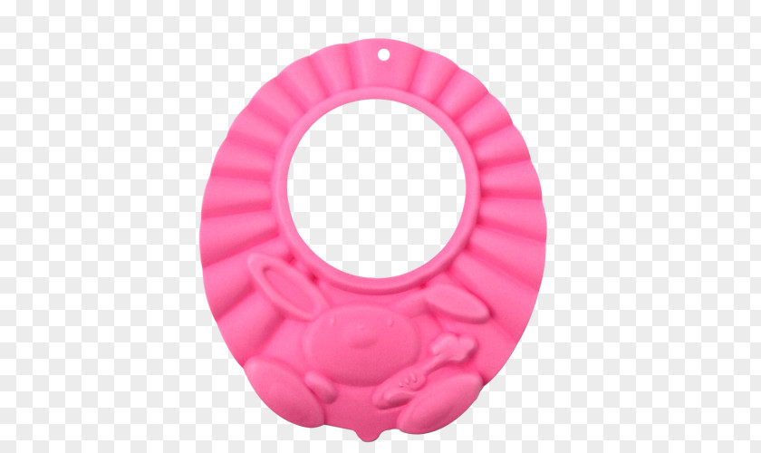 Pink Bunny Ears Shampoo Bathing Shower Caps Hair Washing Bathroom PNG