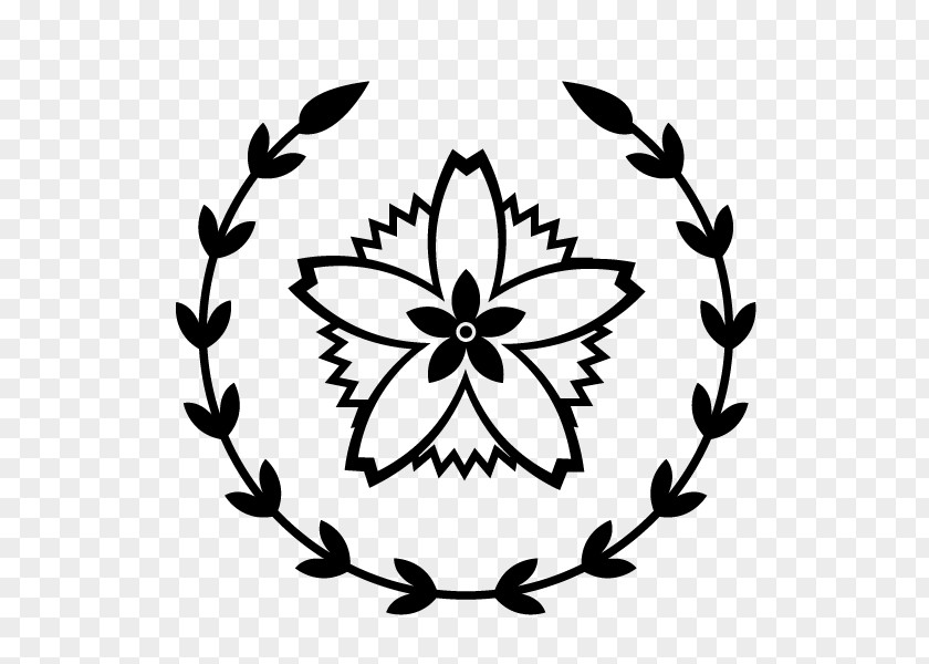 Symbol Wildflower Flower Stencil PNG