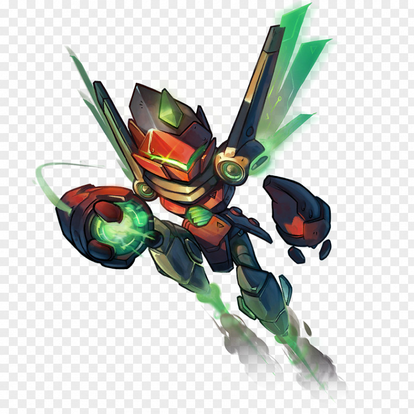Awesomenauts Steam Seraph Character Steel PNG