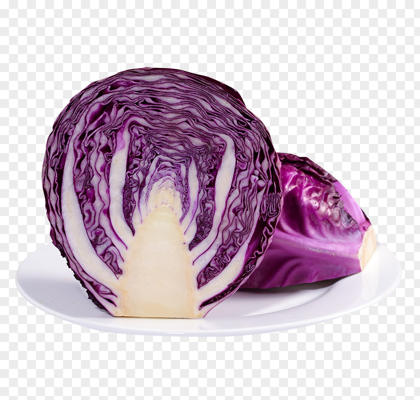 A Dish Of Purple Cabbage Red Vegetable Broccoli PNG