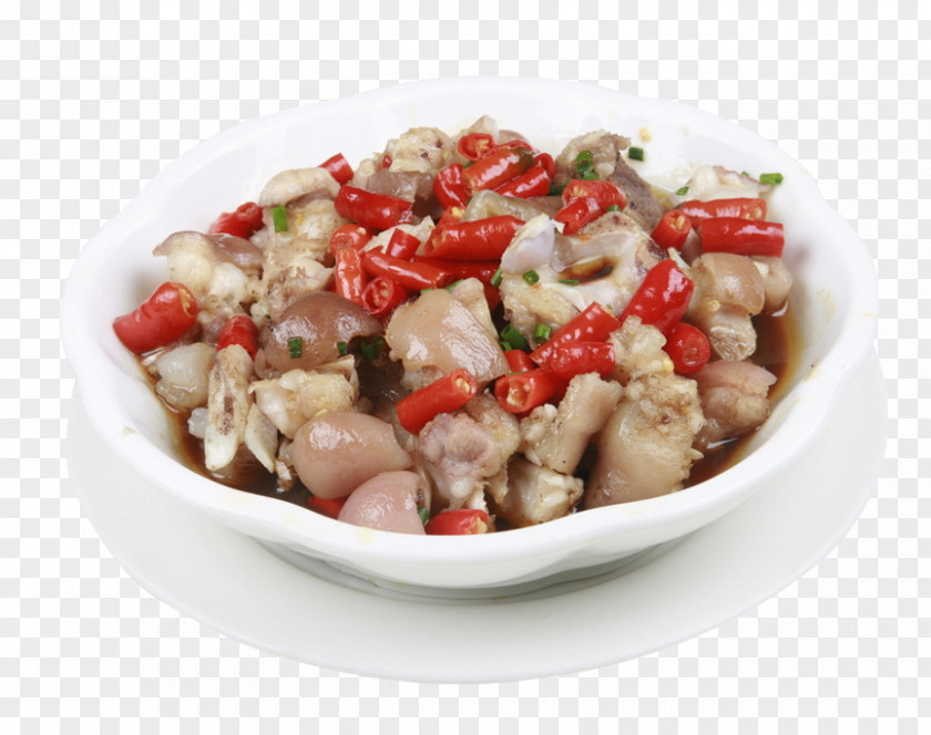 Millet Pepper Steamed Pig Feet Domestic Pigs Trotters Vegetarian Cuisine Pork Steaming PNG