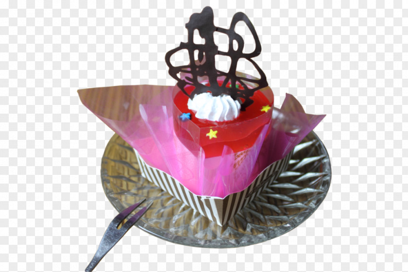 Strawberry Mousse Milkshake Ice Cream Cupcake PNG