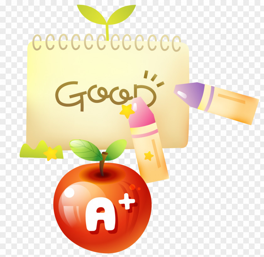 Apple Cartoon Crayon PNG