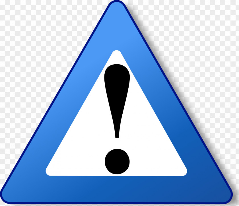 Blue Warning Icon Download Triangle Sign Clip Art PNG